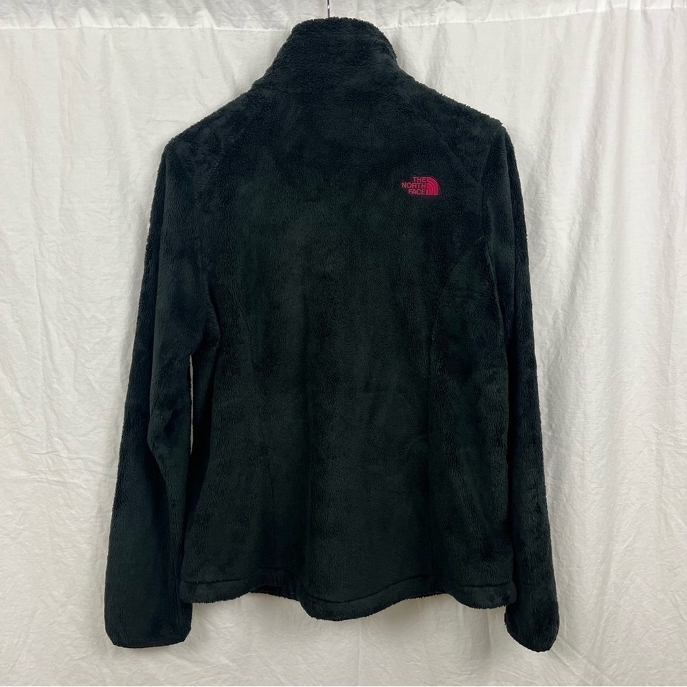 The North Face black Full Zip fuzzy Fleece Jacket Women’s Large. - Picture 2 of 7